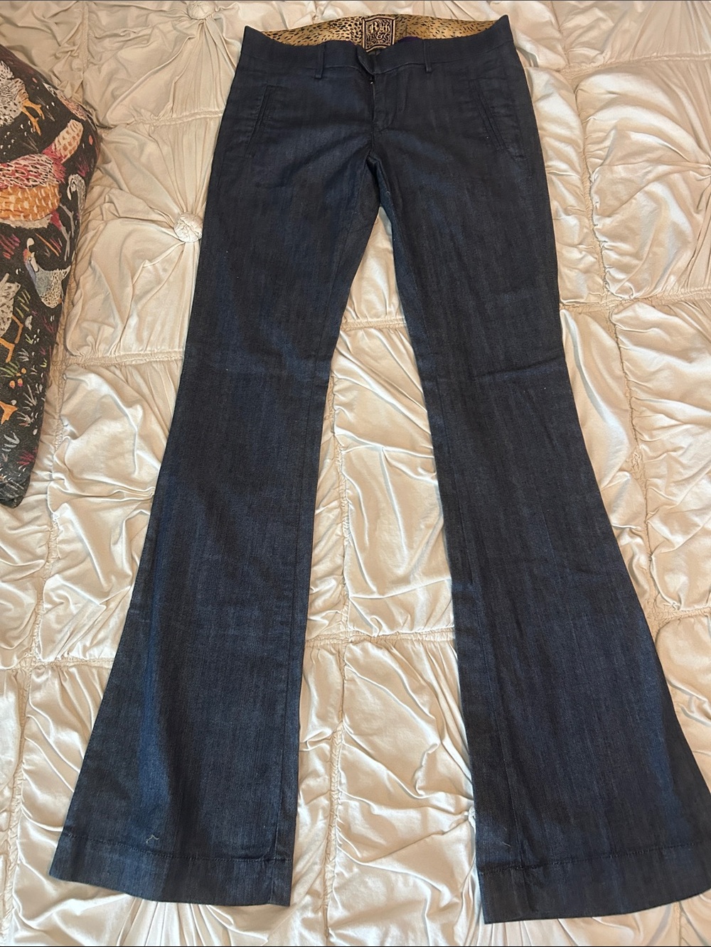 Rich and Skinny Women’s Dark Blue Flared Jeans